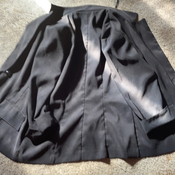 VINTAGE LADIES DBY LMTD. SINGLEBUTTON BLACK BLAZER - Picture 10 of 11